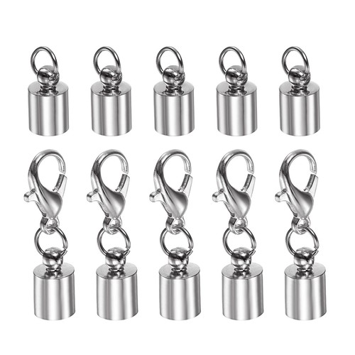 10pcs cord end cap - end, id